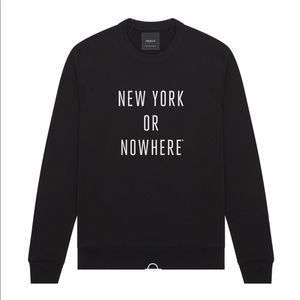 New York or Nowhere crew neck sweatshirt